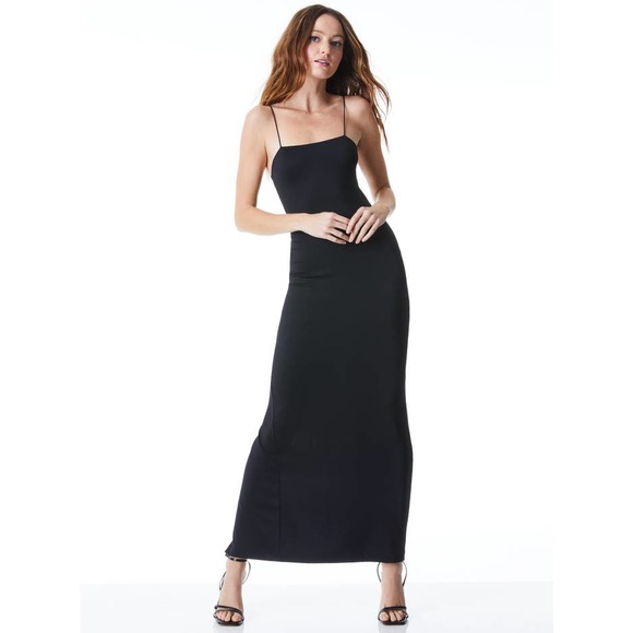 Alice + Olivia Nelle Spaghetti Strap Maxi Dress Size 6 NWT - Picture 4 of 13